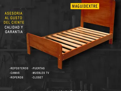 Cama Maciza de Cedro - Maguidextre